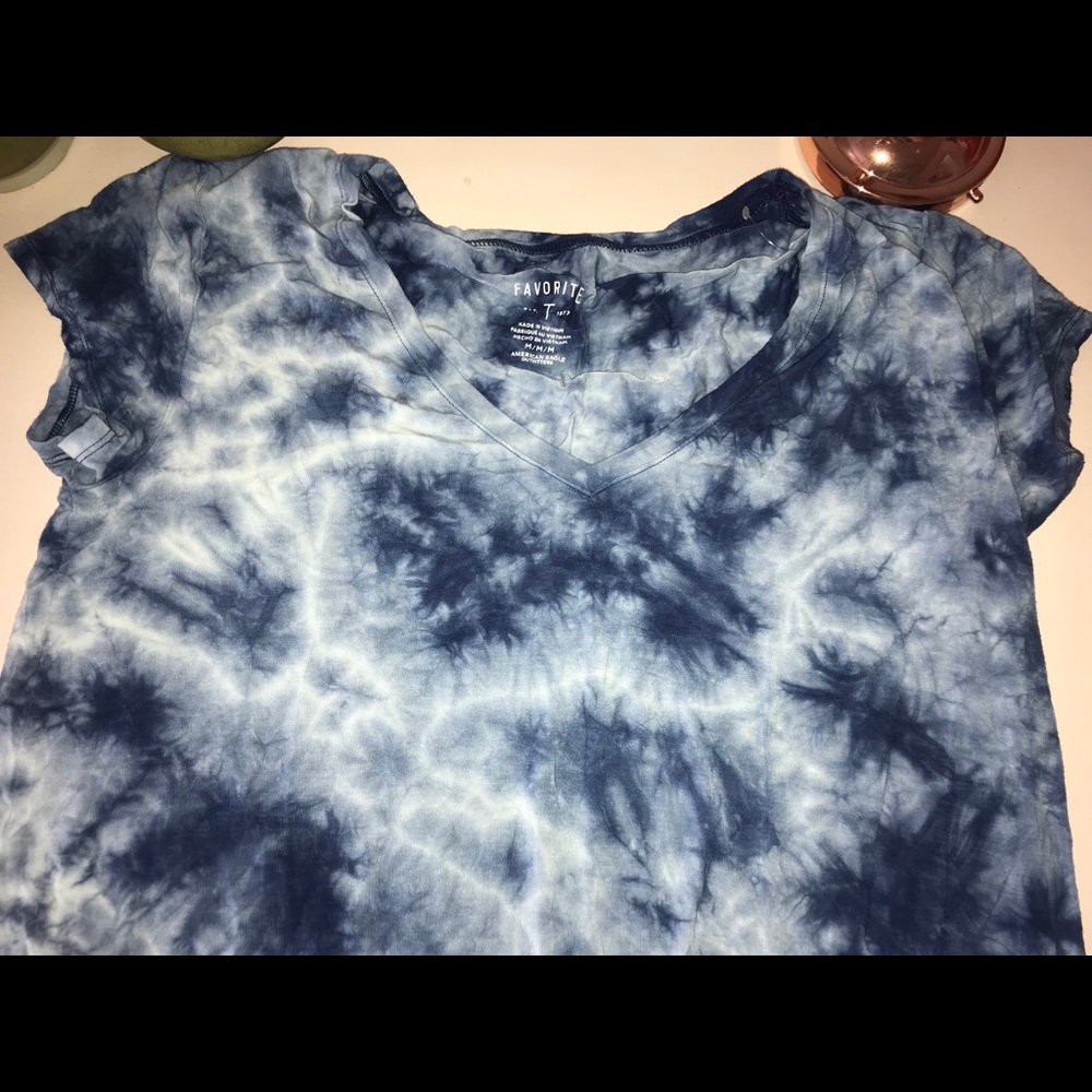 Blue tie dye T-shirt